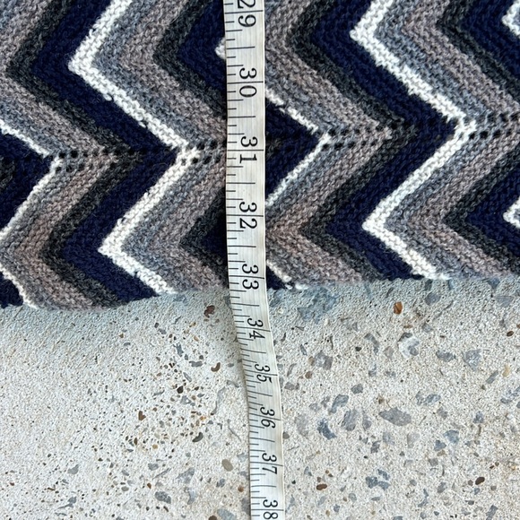 Free People Rhiannon Chevron Knit Flare Sleeve Mini Dress Size Medium - Picture 12 of 14